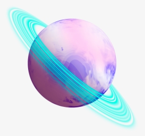 Vaporwave Planet Png, Transparent Png, Transparent PNG