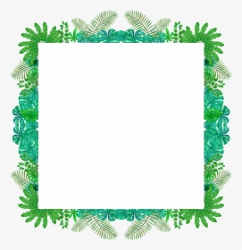 Fresh Green Leaf Frame Png Transparent - Picture Frame, Png Download, Transparent PNG