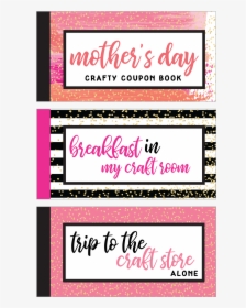 Mother S Day Crafty Coupon Book - Calligraphy, HD Png Download, Transparent PNG
