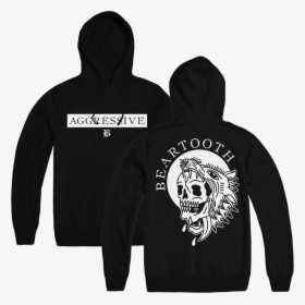 Skull Wolf Hoodie - Beartooth Wolf, HD Png Download, Transparent PNG