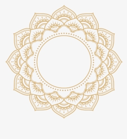 #mandala #gold #overlay #frame - Gold Mandala Transparent Background, HD Png Download, Transparent PNG