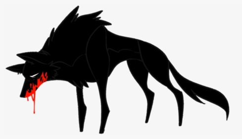Dog Silhouette Snout Demon - Demon Skull Wolf, HD Png Download, Transparent PNG