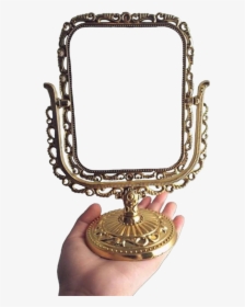 #gold #mirror #antique #old #overlay #edit #tumblr - Mirror Png Transparent, Png Download, Transparent PNG