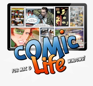 Presenting Comic Life From Plasq, For Mac And Windows - Comic Life, HD Png Download, Transparent PNG