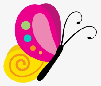 Transparent Pinterest Button Png - Pink Clipart Light Butterfly, Png Download, Transparent PNG