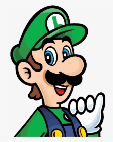 Transparent Luigi Face Png - Super Mario Luigi Coloring Page, Png Download, Transparent PNG