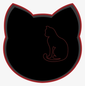 A Basic Cat Outline Is Drawn A Place Off To The Side - Illustration, HD Png Download, Transparent PNG