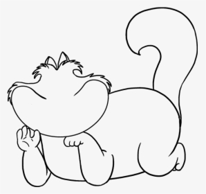 How To Draw Cheshire Cat - Cheshire Cat Tail Cartoon, HD Png Download, Transparent PNG