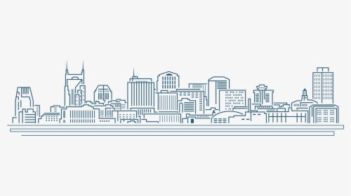 Clip Art About Us Executive Legal - Outline Nashville Skyline Drawing, HD Png Download, Transparent PNG
