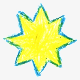 Crayon Star Drawing - Star Drawing Crayon Png, Transparent Png, Transparent PNG