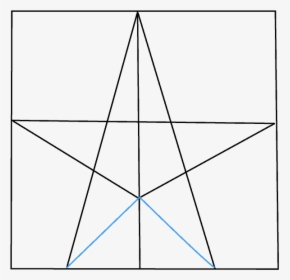 How To Draw Star - Triangle, HD Png Download, Transparent PNG