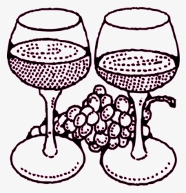 Wine Glass Clip Art - Dibujos Para Pintar De La Vid, HD Png Download, Transparent PNG