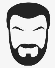Mustache Beard Style White And Black, HD Png Download, Transparent PNG