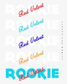 Red Velvet Rookie Logo , Png Download - Red Velvet Rookie Font, Transparent Png, Transparent PNG