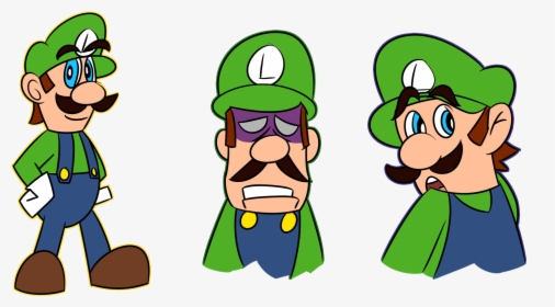 Luigi Sketches - Cartoon, HD Png Download, Transparent PNG