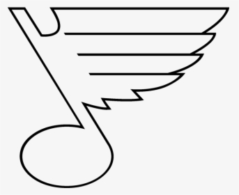 Medium Size Of Louisville Cardinal Coloring Page St - St Louis Blues Note Outline, HD Png Download, Transparent PNG