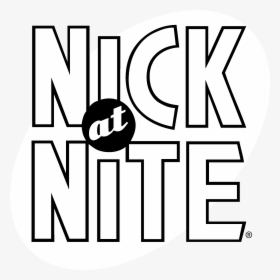 Nick At Nite Logo Black And White - Nick At Nite Logo Png, Transparent Png, Transparent PNG