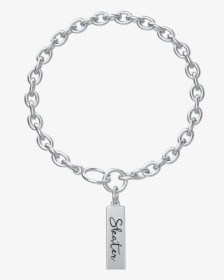 Skater Chain Bracelet With Laurel Charm - Ring Rose Des Vents Dior, HD Png Download, Transparent PNG