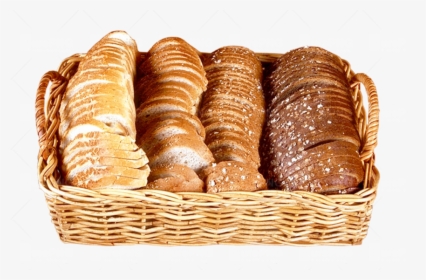 Bread Clipart Basket - Basket Of Breads Png, Transparent Png, Transparent PNG