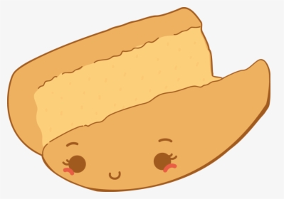 Bread Hotdog Marian By Hittendesign - Hot Dog Bread Cartoon, HD Png Download, Transparent PNG