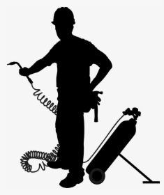 Transparent Construction Worker Silhouette Png - Electrical Workers Silhouette, Png Download, Transparent PNG
