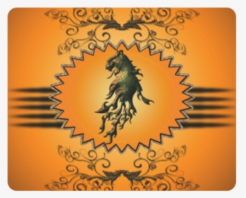 Lion With Flame Rectangle Mousepad - Tiger, HD Png Download, Transparent PNG