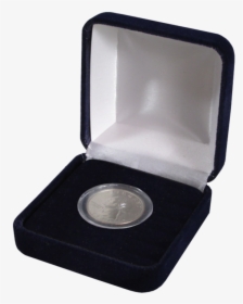Velvet Coin Box Small Capsule - Silver Coin Box Png, Transparent Png, Transparent PNG
