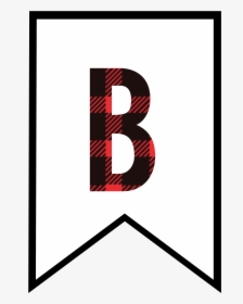 Banner Letters, Plaid Design, Paper Trail, Letter B, - Red Happy Birthday Banner Printable, HD Png Download, Transparent PNG