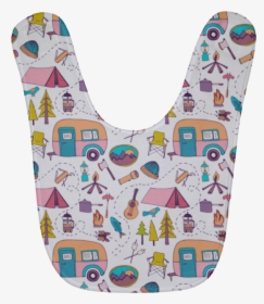 Camping Icon Pattern Baby Bibs - Pattern, HD Png Download, Transparent PNG