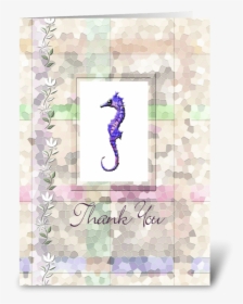 Sea Horse, Thank You Card Greeting Card - Northern Seahorse, HD Png Download, Transparent PNG
