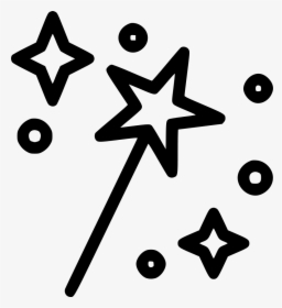 Magic Star Wand Fantasy Party - Crystal Ball Png Drawing, Transparent Png, Transparent PNG
