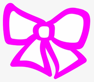 Pink Hair Bow Clip Art At Clker - Hair Bow Clip Art, HD Png Download, Transparent PNG