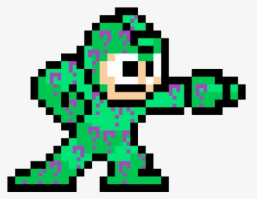 Riddler Mega Man - Pixel Game Character Png, Transparent Png, Transparent PNG