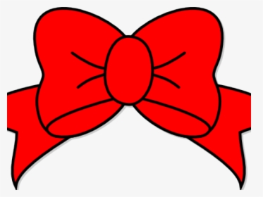 Transparent Red Bow Clipart - Pink Hair Bow Clipart, HD Png Download, Transparent PNG