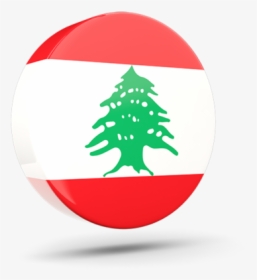 Glossy Round Icon 3d - Printable High Resolution Lebanon Flag, HD Png Download, Transparent PNG