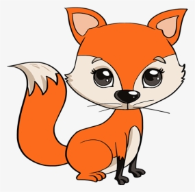 How To Draw Baby Fox - Easy How To Draw A Baby Fox, HD Png Download, Transparent PNG