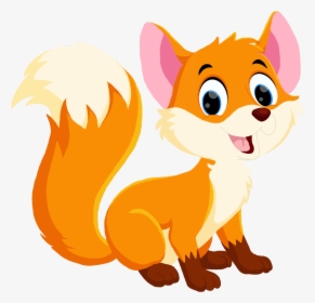 #baby #babyfox #fox #cartoon #clipart #cute - Baby Cartoon Fox Drawings, HD Png Download, Transparent PNG