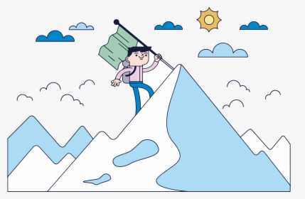 Kids Climbing Mountains Clipart, HD Png Download, Transparent PNG