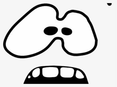 Mouth Clipart Hygiene - Scared Face Clipart Black, HD Png Download, Transparent PNG