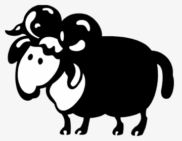 Vector Illustration Of Mountain Goat Ram With Horns - Cartoon, HD Png Download, Transparent PNG