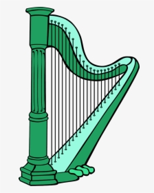 Vector Clip Art - Harp Transparent, HD Png Download, Transparent PNG