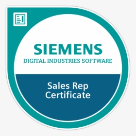Siemens Digital Industries Software Sales Rep Certificate - Circle, HD Png Download, Transparent PNG