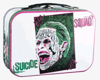 Joker And Harley Metal Lunchbox - Joker Tattoo Design Face, HD Png Download, Transparent PNG