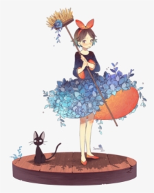 Kiki Studio Ghibli Art, HD Png Download, Transparent PNG