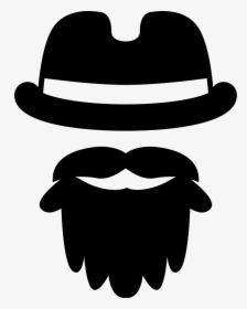 Hat With Beard - Mustache Hat Png, Transparent Png, Transparent PNG