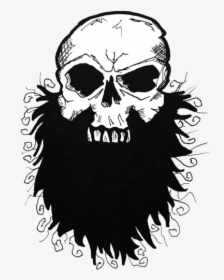 Black Beards Watch Modify - Long Beard Skull, HD Png Download, Transparent PNG