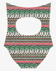 Green Bohemia Lines Strap Swimsuit - Circle, HD Png Download, Transparent PNG