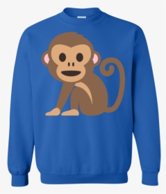 Monkey Emoji Sweatshirt - Sweater, HD Png Download, Transparent PNG