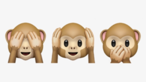 #iphone #emoji #emojisticker #monkeyemoji #monkey - Monkey Emoji Ios, HD Png Download, Transparent PNG