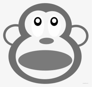 Monkey Head Animal Free Black White Clipart Images - Pile Of Poo Emoji, HD Png Download, Transparent PNG